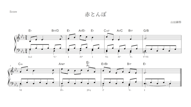 楽譜：装飾音の復元・分散和音化